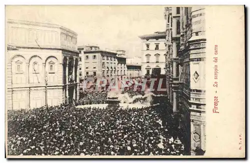 Ansichtskarte AK Firenze Lo Scoppio Del Carro