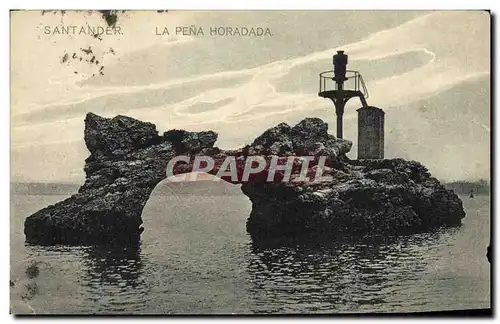 Cartes postales Santander La Pena Horadada