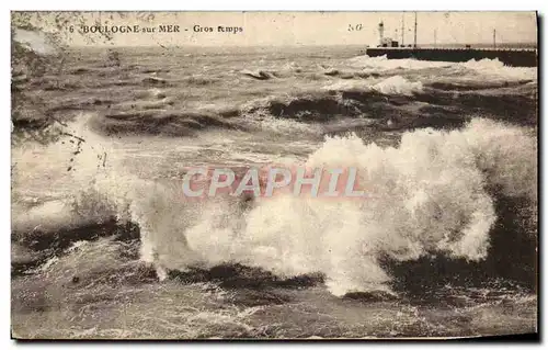 Cartes postales Boulogne Sur Mer Gros Temps