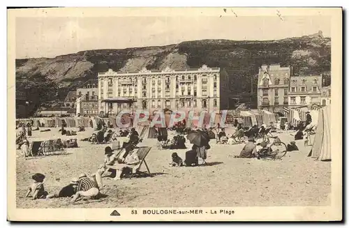 Cartes postales Boulogne Sur Mer La Plage