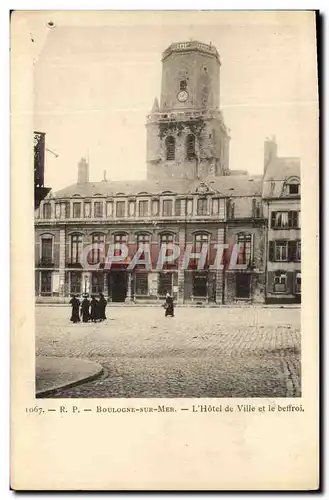 Cartes postales Boulogne Sur Mer L'Hotel De Ville Et Le Beffroi