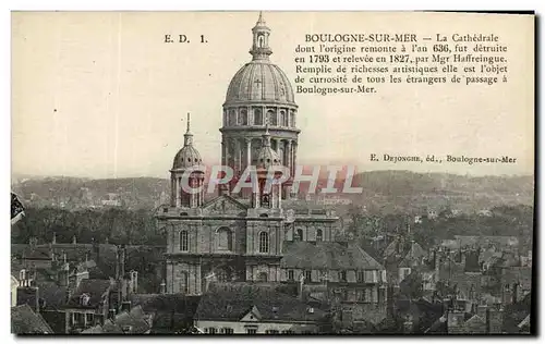 Cartes postales Boulogne Sur Mer La Cathedrale