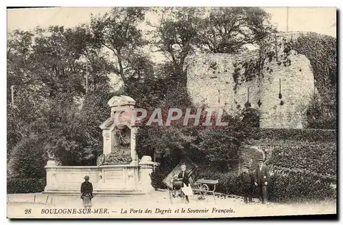 Ansichtskarte AK Boulogne Sur Mer La Porte Des Degres Et Le souvenir Francais