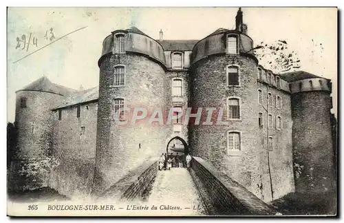 Cartes postales Boulogne Sur Mer L'Entree Du Chateau