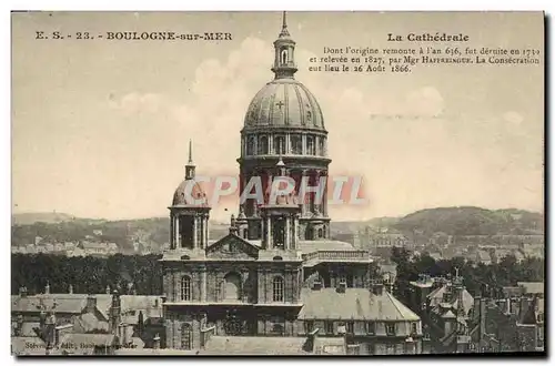 Cartes postales Boulogne Sur Mer La Cathedrale