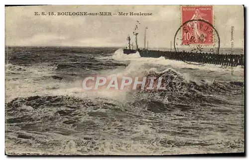 Cartes postales Boulogne Sur Mer Mer Houleuse