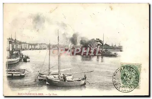 Cartes postales Boulogne Sur Mer Le Port Bateaux