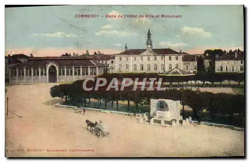 Cartes postales Commercy Place De l&#39Hotel De Ville Et Monument