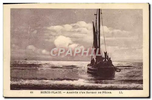 Cartes postales Berck Plage Arrivee D'Un Bateau De Peche