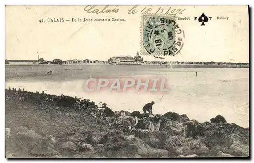 Cartes postales Calais De La Jetee Ouest Au Casino Enfants