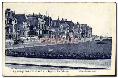 Cartes postales Le Touquet Paris Plage La Digue Et Les Pelouses