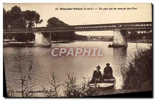 Cartes postales Misy Sur Yonne Un Pays Qui Ne Manque Pas d&#39eau Barque