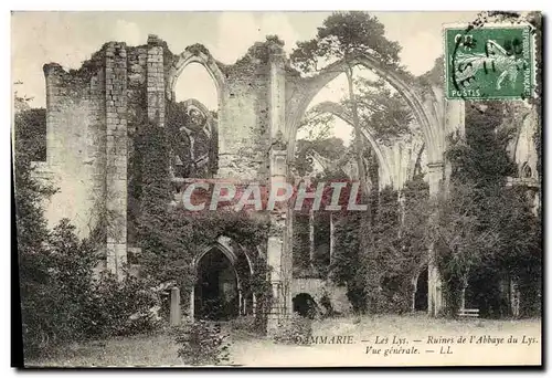 Cartes postales Dammarie Les Lys Ruines De l&#39Abbaye Du Lys Vue Generale