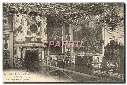 Cartes postales Palais De Fontainebleau Salon De Francois 1er