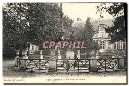 Cartes postales Fontainebleau Fontaine De Diane