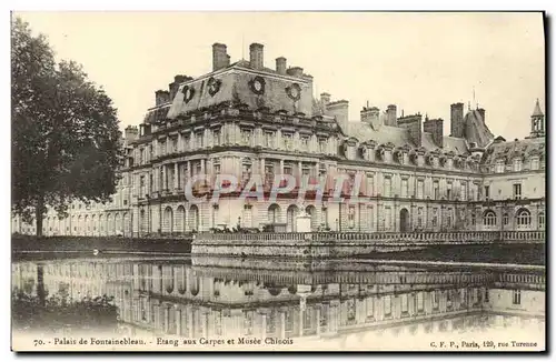 Cartes postales Palais De Fontainebleau Etang Aux Carpes Et Musee Chinois