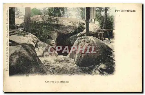 Ansichtskarte AK Fontainebleau Caverne des Brigands