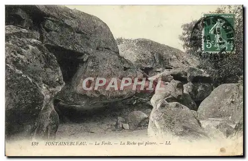 Cartes postales Fontainebleau La Foret La Roche qui Pleure