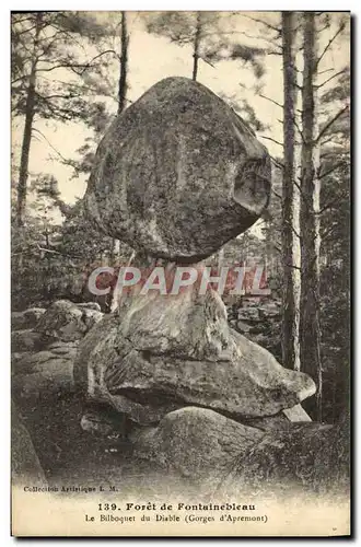 Ansichtskarte AK Fontainebleau Foret le bilboquet du diable Gorges d&#39Apremont