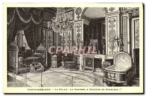 Ansichtskarte AK Fontainebleau Le Palais La Chambre A Coucher De Napoleon 1er