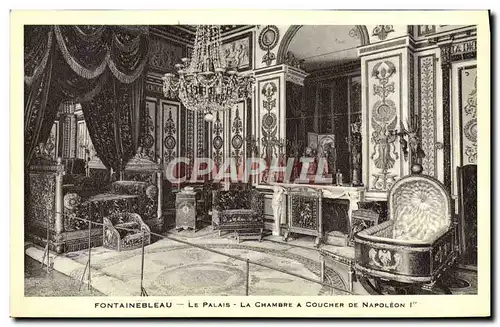 Cartes postales Fontainebleau Le Palais La Chambre A Coucher De Napoleon 1er