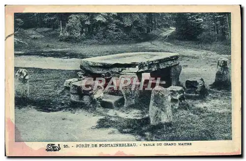 Ansichtskarte AK Fontainebleau Table Du Grand Maitre