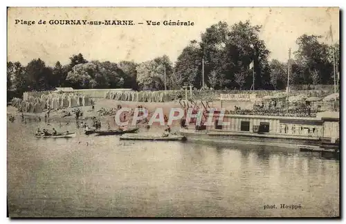 Cartes postales Plage de Gournay Sur Marne Vue Generale