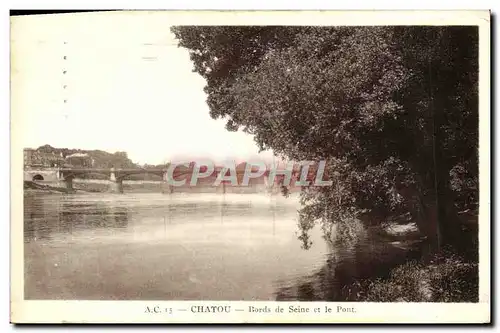 Cartes postales Chatou Bords De Seine et le Pont