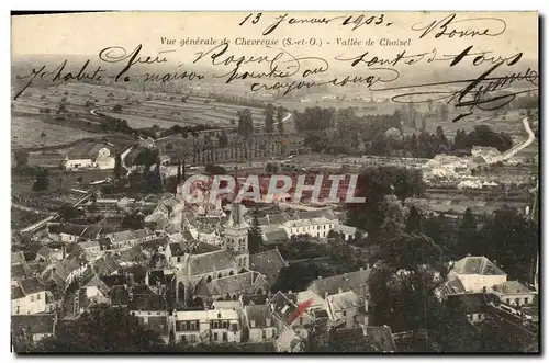 Cartes postales Chevreuse Vue Generale de Vallee de Choisel