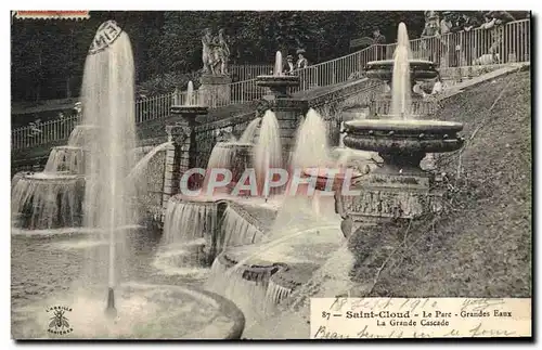 Ansichtskarte AK Saint Cloud Le Parc Grandes Eaux La grande cascade