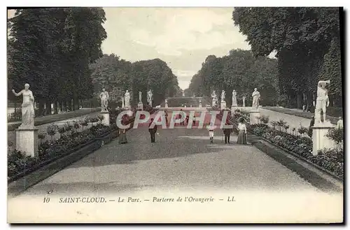 Cartes postales Parc de Saint Cloud Le Parc Parterre de L&#39Orangerie