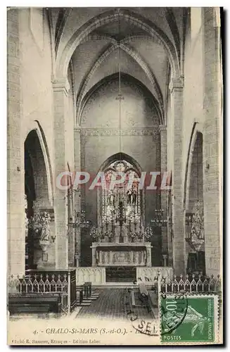 Ansichtskarte AK Chalo St Mars Interieur de l&#39eglise