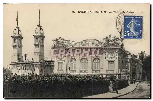 Cartes postales Enghien Les Bains Theatre Du Casino