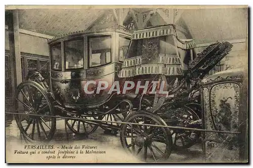 Cartes postales Versailles Musee des Voitures Voiture qui a conduit Josephine a la Malmaison apres le divorce