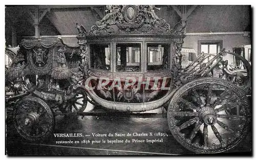 Ansichtskarte AK Versailles Voiture du sacre de Charles X