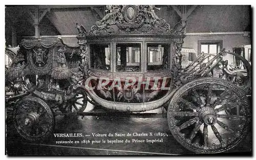 Cartes postales Versailles Voiture du sacre de Charles X