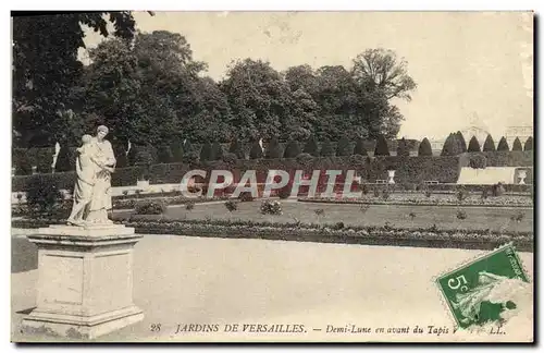 Ansichtskarte AK Versailles Jardins De Dami Lune en avant du tapis vert