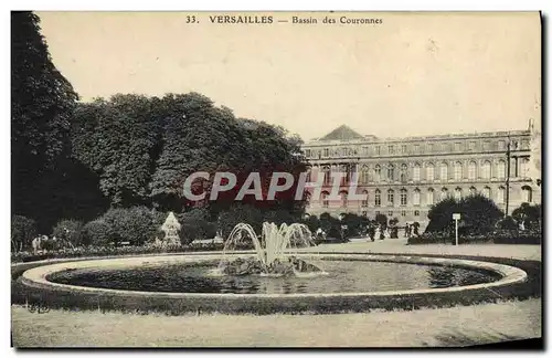 Cartes postales Versailles Bassin Des Couronnes