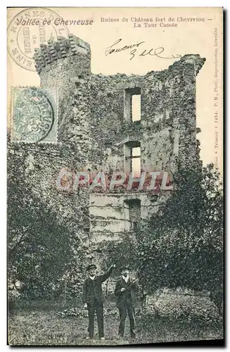 Cartes postales Vallee De Chevreuse Ruines du chateau de Chevreuse La tour cassee