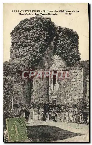 Cartes postales Vallee De Chevreuse Ruines du Chateau de la Madeleine La Tour Ronde