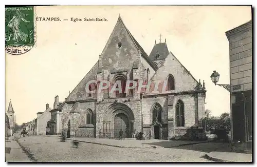 Cartes postales Etampes Eglise Saint Basile