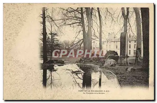 Ansichtskarte AK Parc De La Malmaison La fontaine et la Riviere