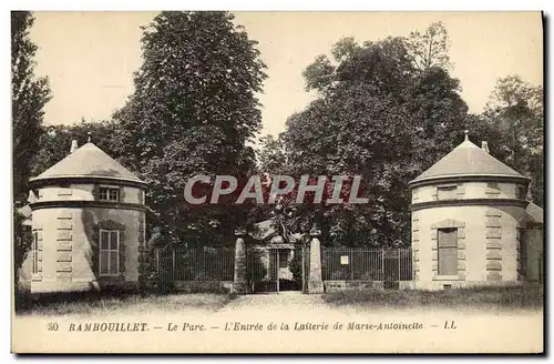 Cartes postales Rambouillet Le Parc L&#39entree de la Laiterie de Marie Antoinelle