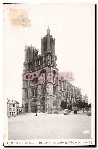 Cartes postales Mantes la Jolie Style Gothique