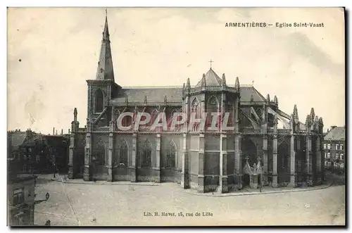 Cartes postales Armentieres Eglise Saint Vaast