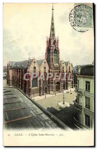 Cartes postales Douai L'Eglise Saint Maurice