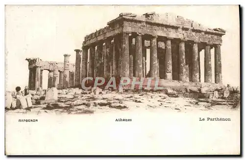 Ansichtskarte AK Grece Athenes Le Parthenon