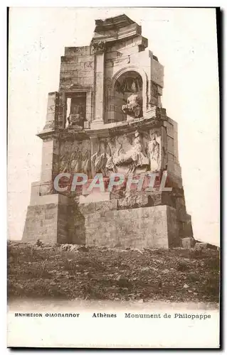 Cartes postales Athenes Monument de Philopappe