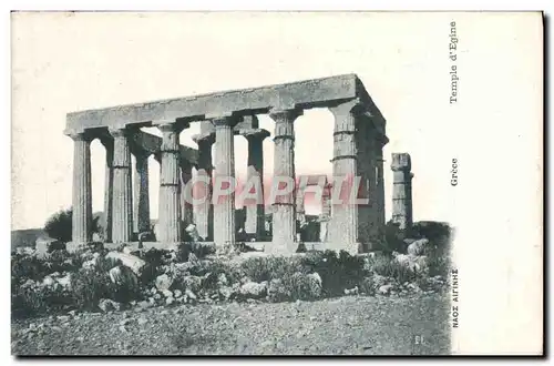 Cartes postales Grece Temple D&#39Egine