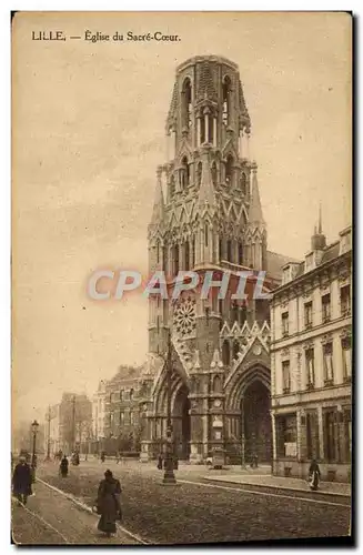 Ansichtskarte AK Lille Eglise Du Sacre Coeur